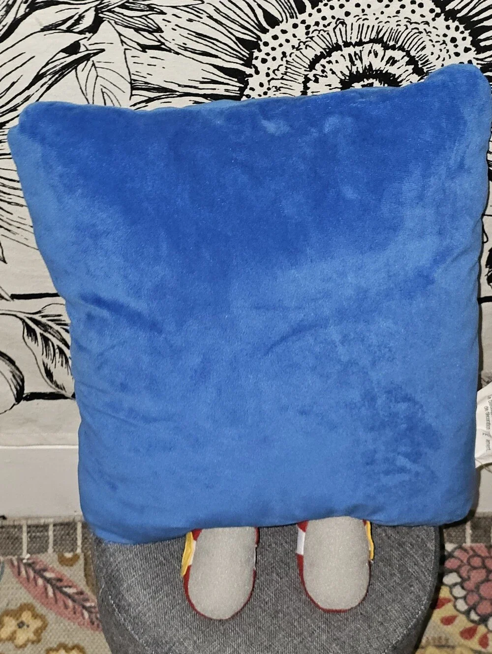 Sonic the Hedgehog Plush Pillow - Blue Character Cozy Snuggle